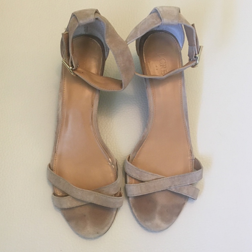 J Crew suede sandals - size 9